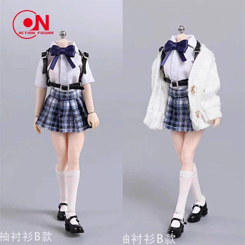 1/12 Scale School Uniform Set For 6-Inch Female Action Figures