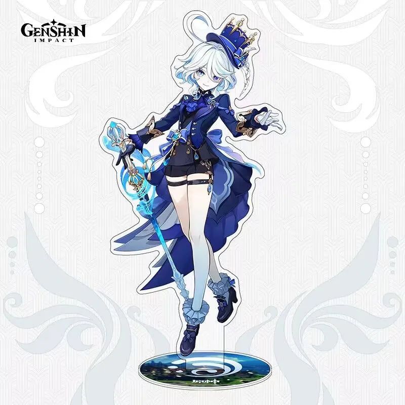 Genshin Impact Furina Figure Acrylic Stand Fiberglass Desk Decor