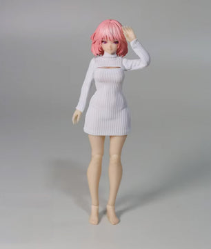 1/12 Scale Cut-Out Sweater Dress For 6-inch Female Action Figures