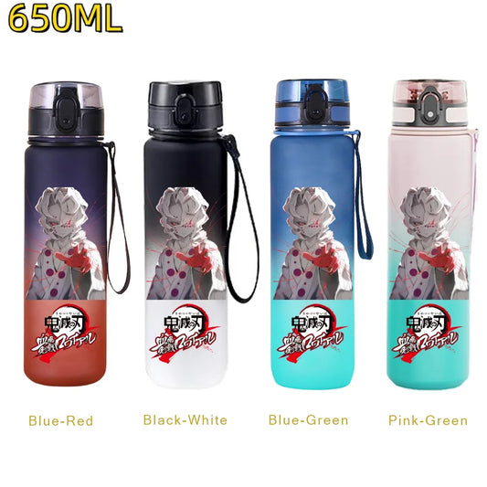 Demon Slayer Spider Water Bottle – 650ml Leakproof Gym Bottle