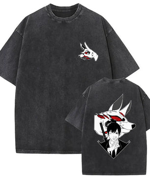 Chainsaw Man Aki Kon Shirt Vintage Oversized Style Anime Shirt