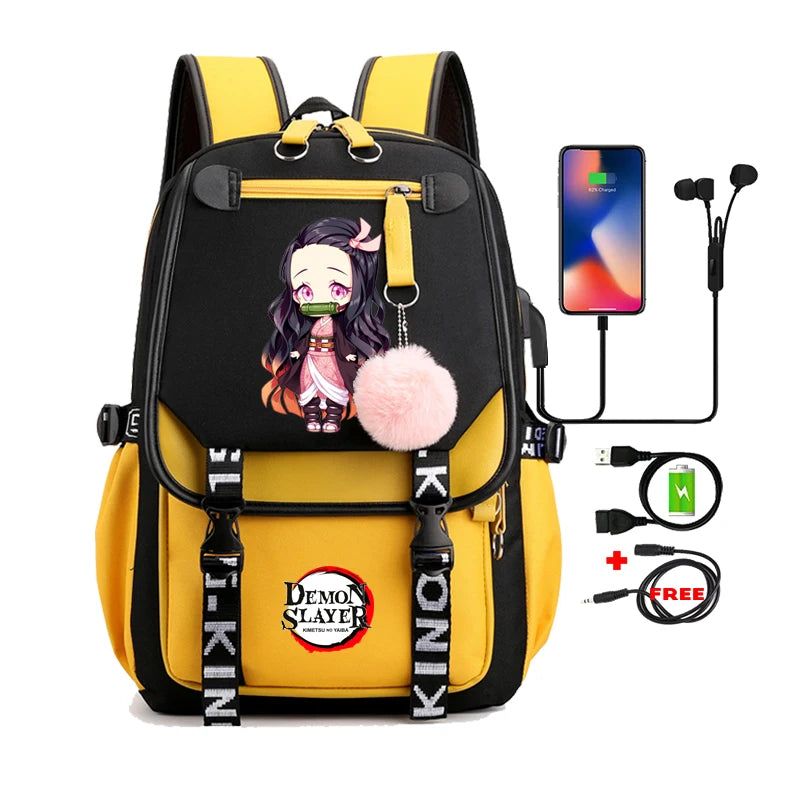 Demon Slayer Nezuko Backpack Anime Bookbag