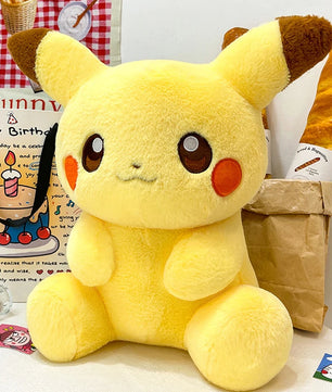 Pokemon Big Size Plump Pikachu Plush Sitting Pose (40cm / 60cm)