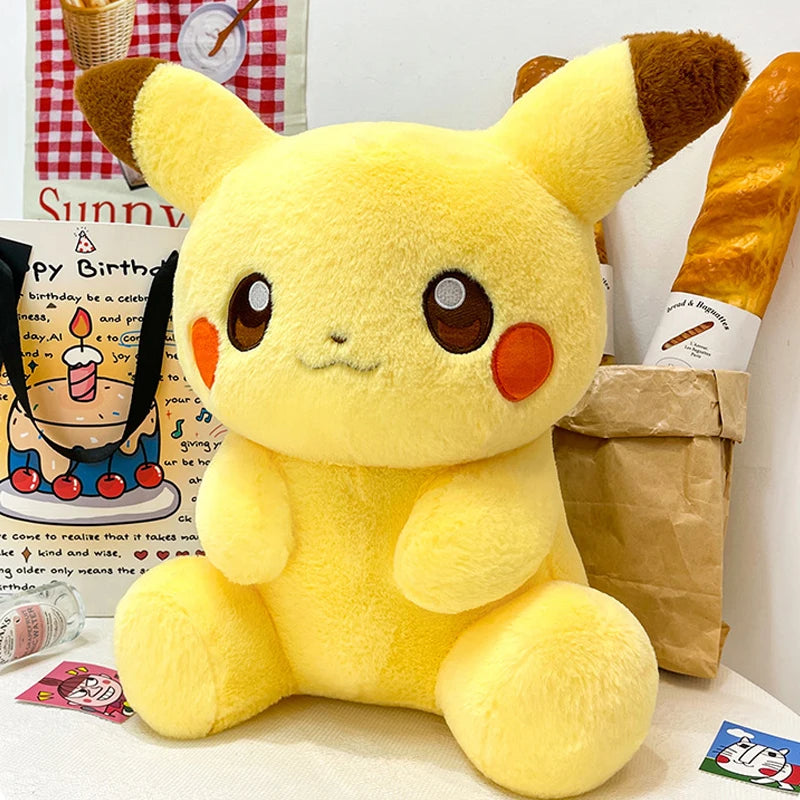Pokemon Big Size Plump Pikachu Plush Sitting Pose (40cm / 60cm)