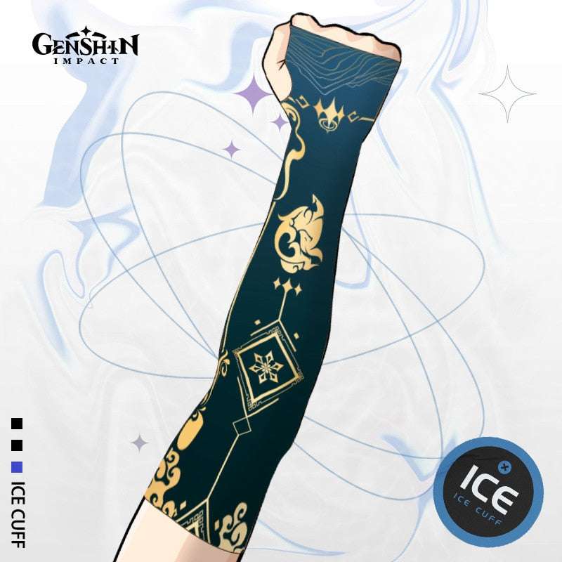 Genshin Impact Ganyu Breathable Arm Sleeves Anime Sportswear