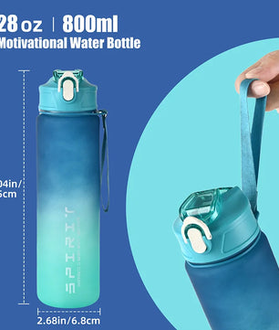 Pokemon Ash Sports Water Bottle With Straw BPA-Free & Leakproof