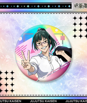 Jujutsu Kaisen Maki Zenin Acrylic Stand Keychain & Badge Set