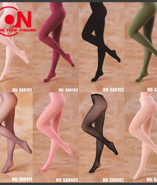 Hasuki 1/12 Scale Fishnet Stockings for 6-Inch Female Action Figures