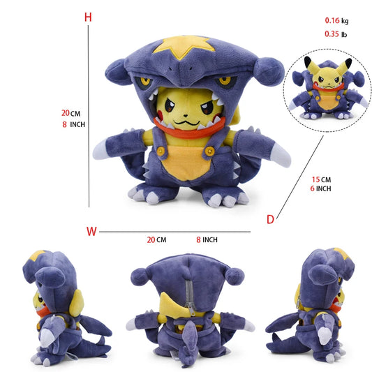 Pokemon Pikachu Garchomp Cosplay Plush