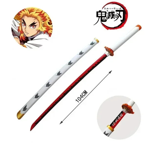 Demon Slayer Katana 1:1 Scale Anime Prop Replica Bamboo Sword