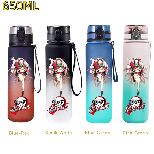 Demon Slayer Nezuko Water Bottle – 650ml Leakproof Gym Bottle