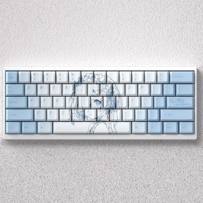 Re:Zero Rem Keycaps 130 Keys Cherry Profile Anime Keycaps