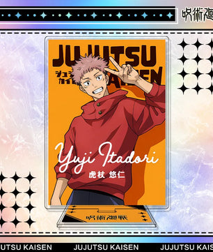 Jujutsu Kaisen Yuji Itadori Acrylic Stand Keychain & Badge Set