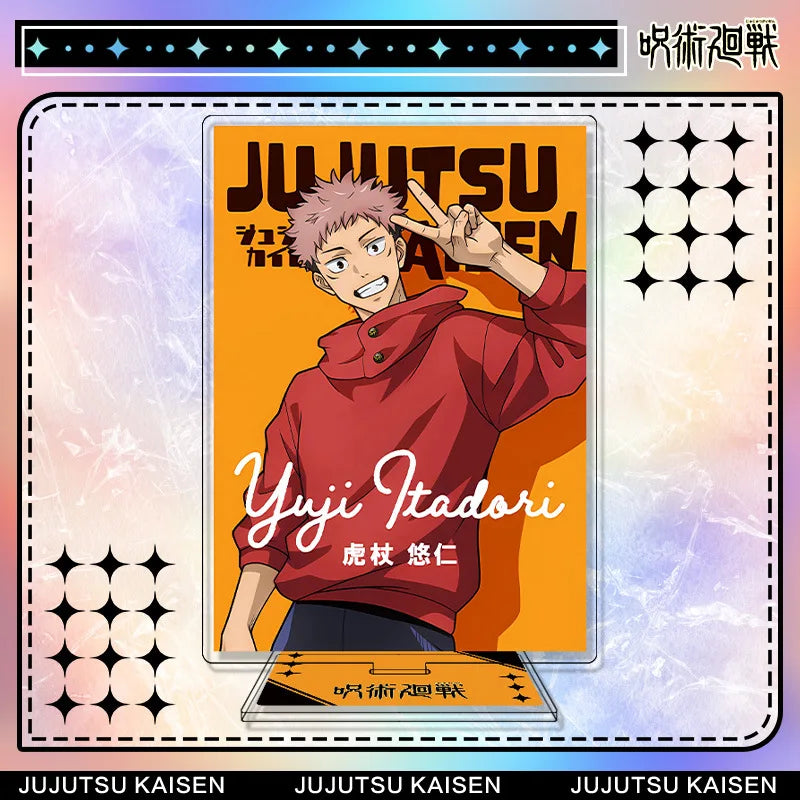 Jujutsu Kaisen Yuji Itadori Acrylic Stand Keychain & Badge Set