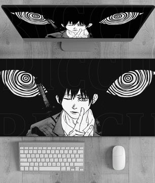 Chainsaw Man Aki Kon Mouse Pad Large Gaming Anime Desk Mat