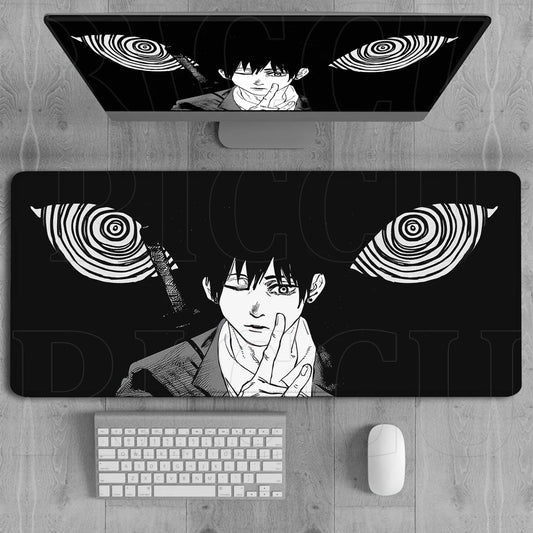 Chainsaw Man Aki Kon Mouse Pad Large Gaming Anime Desk Mat