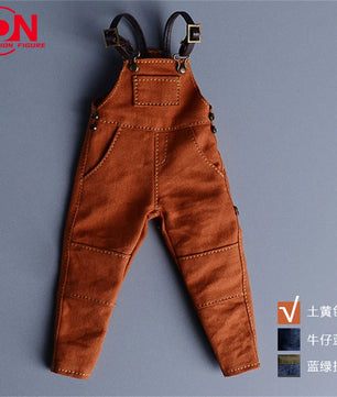 1/12 Scale Work Overalls Suspenders For 6-Inch Male Action Figures