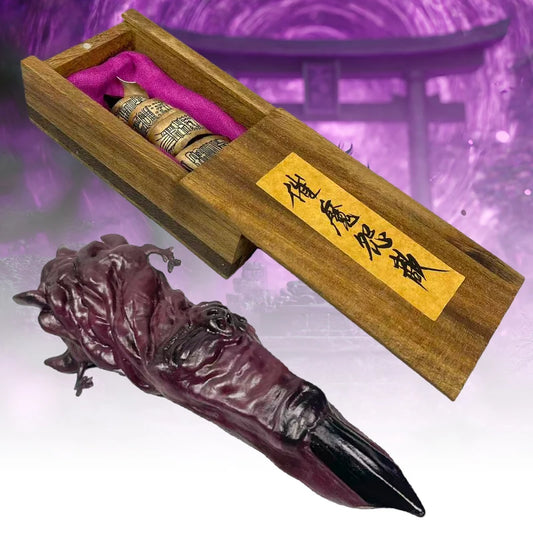 Jujutsu Kaisen Ryomen Sukuna Finger With Wood Talisman Box 1:1 Scale Prop Replica