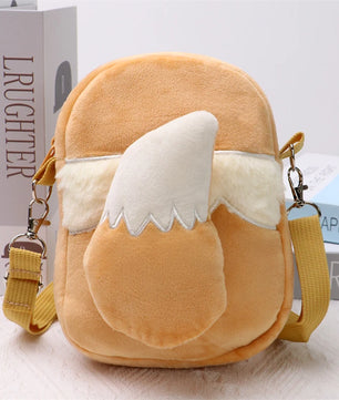 Pokemon Eevee Tail Plush Shoulder Bag – 20cm Soft Plush Anime Bag