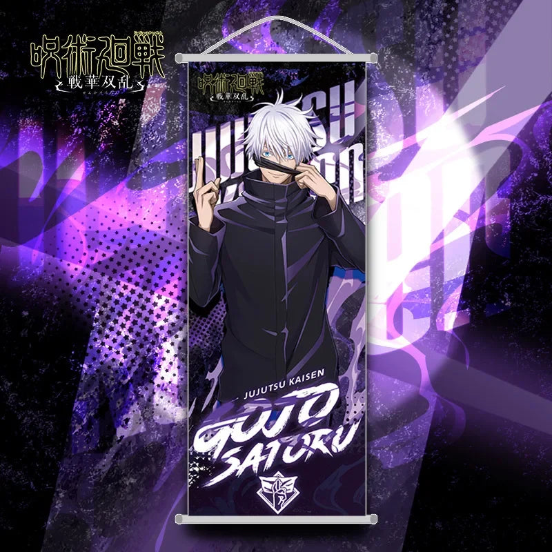Jujutsu Kaisen Satoru Gojo Hanging Scroll Anime Poster Home Decor
