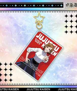 Jujutsu Kaisen Nobara Kugisaki Acrylic Stand Keychain & Badge Set