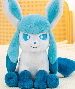 Pokemon Big Size Sylveon & Glaceon Fluffy Plushies – Sitting Smile