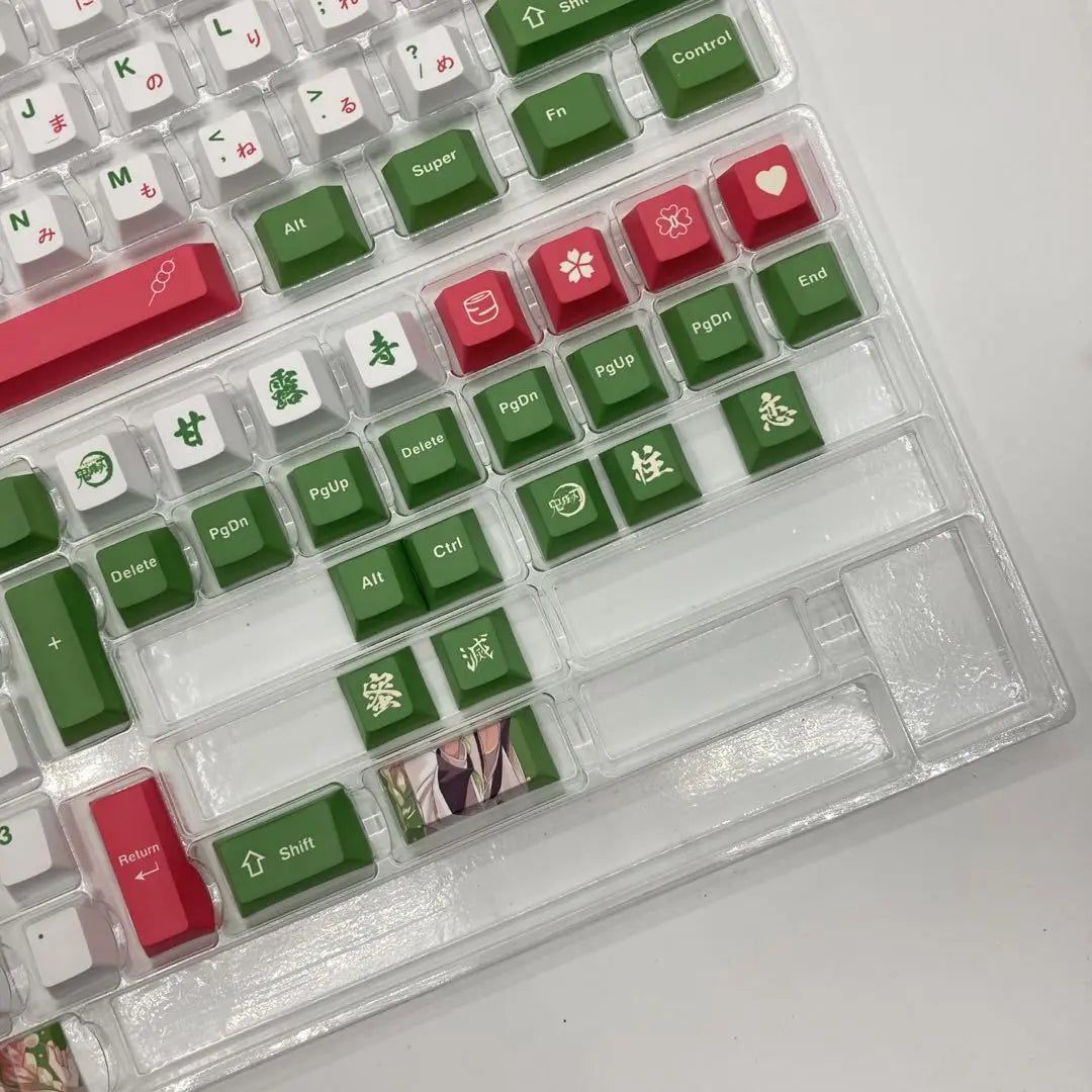 Demon Slayer Mitsuri Kanroji Keycaps For Keyboards 128 Keys