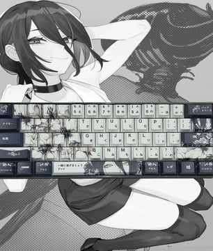 Chainsaw Man Reze Keycaps 135 Keys Cherry Profile Anime Keycaps