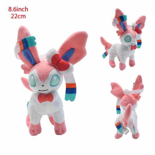 Pokemon Standing Sylveon Eeveelution Plush 8.6 Inch Anime Plush