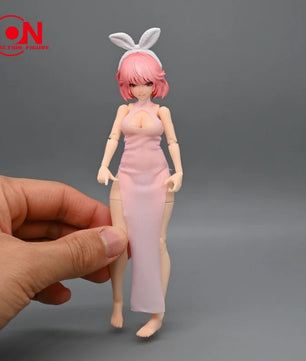 1/12 Scale Cheongsam Dress & Shawl For 6-Inch Female Action Figures
