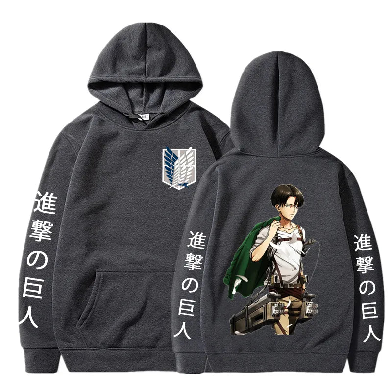 Attack on Titan Hoodie Levi Graphic Anime Hoodie