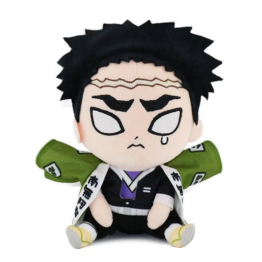 Demon Slayer Gyomei Cute Sitting Plush Figure 8-Inch Anime Plush