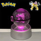 Pokemon Raikou Figure 3D Crystal Ball Night Light Lamp