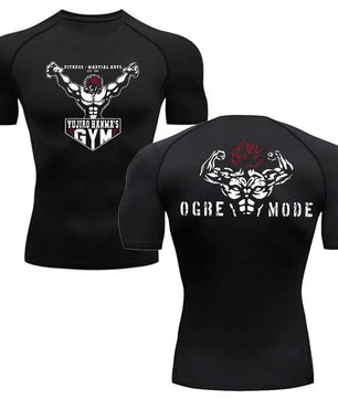 Baki Style Compression Shirt - Men's Fitness Anime Rash Guard