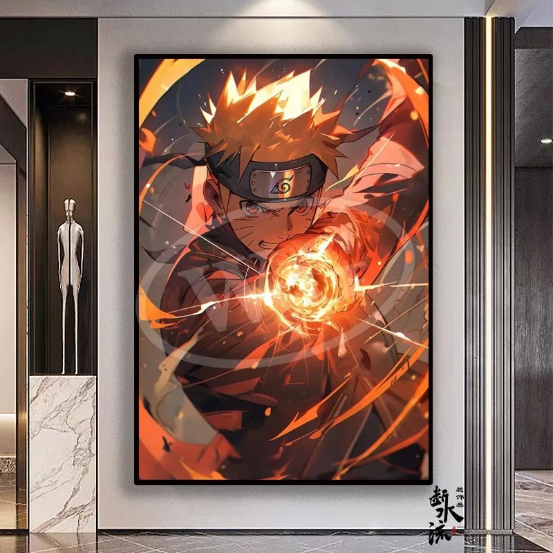 Naruto Poster Canvas Print Large Anime Poster
