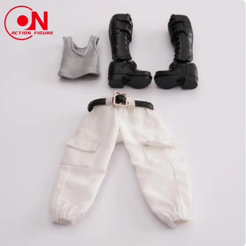 1/12 Scale Casual Shirt & Work Pants Set For 6-Inch Female Action Figures