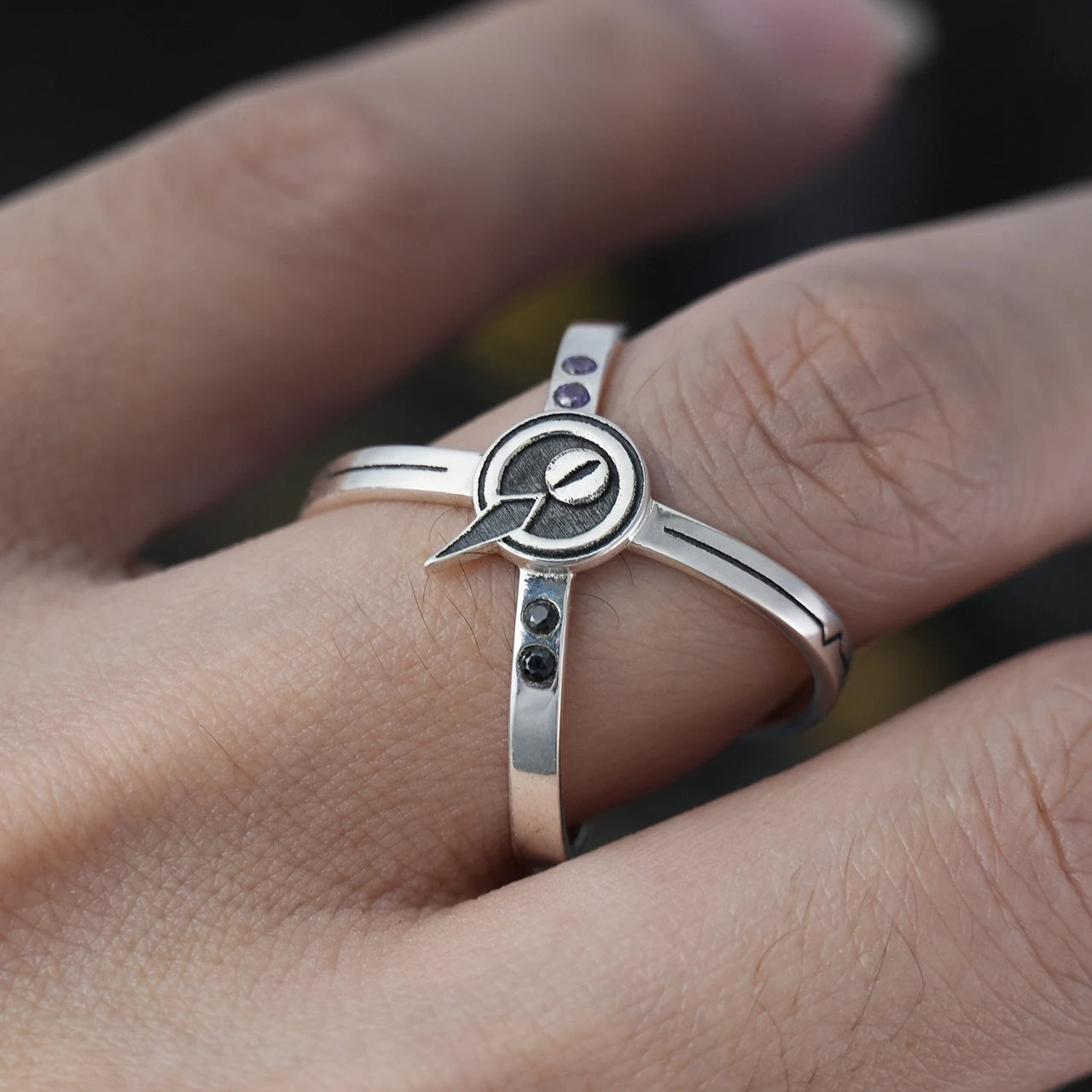 Link Click 925 Sterling Silver Anime Pendants & Ring Xia fei Liu Xiao Vein