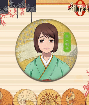 Jujutsu Kaisen Shoko Ieiri Kimono Series Acrylic Stand Keychain Badge Set