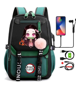 Demon Slayer Nezuko Backpack Anime Bookbag