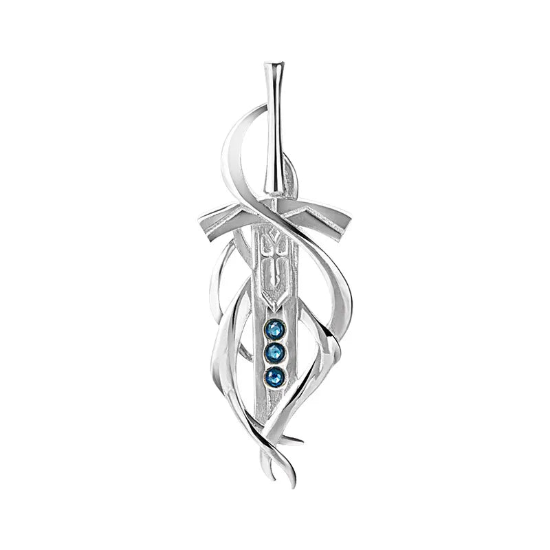 Fate Stay Night Saber Alter Excalibur Sterling Silver Necklace