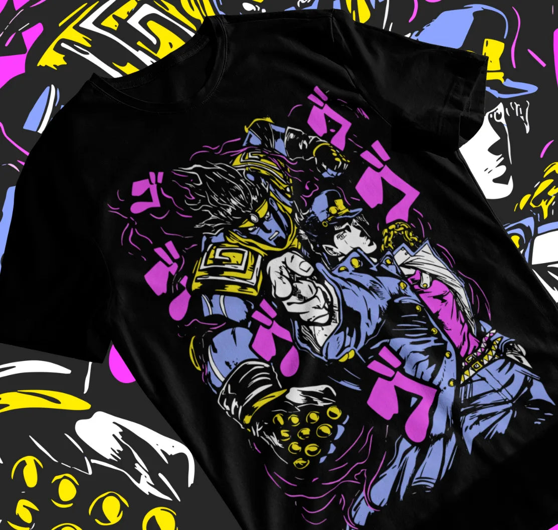 JoJo's Bizarre Adventure Jotaro Kujo T-shirt Anime Graphic Tee