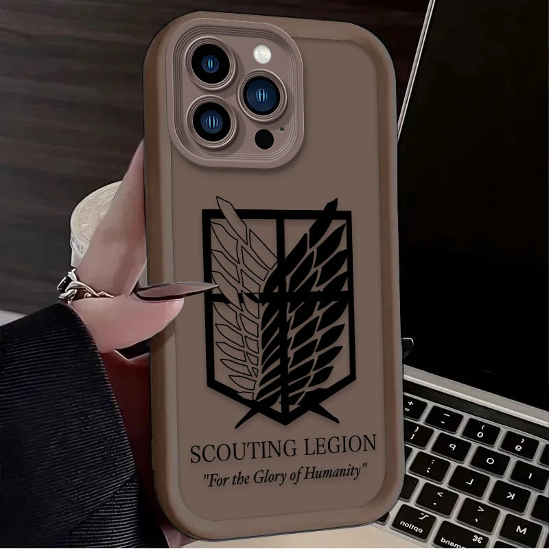 AOT Scouting Legion Phone Case - For iPhone 11 to 17 Pro Max