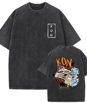 Chainsaw Man Kon Shirt Vintage Oversized Style Anime Shirt