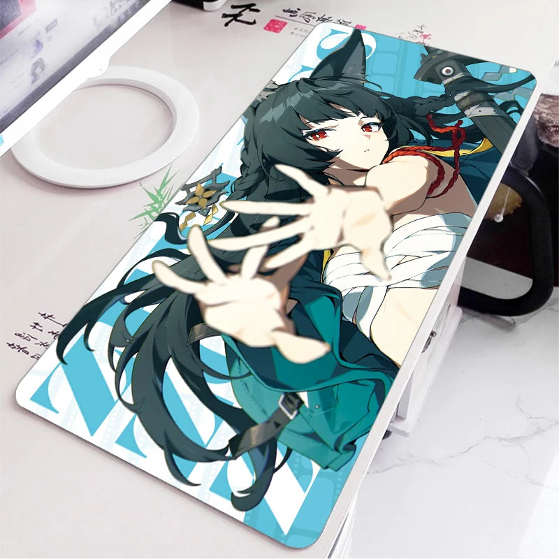Zenless Zone Zero Hoshimi Miyabi Large Gaming Mouse Pad – Anime Desk Mat