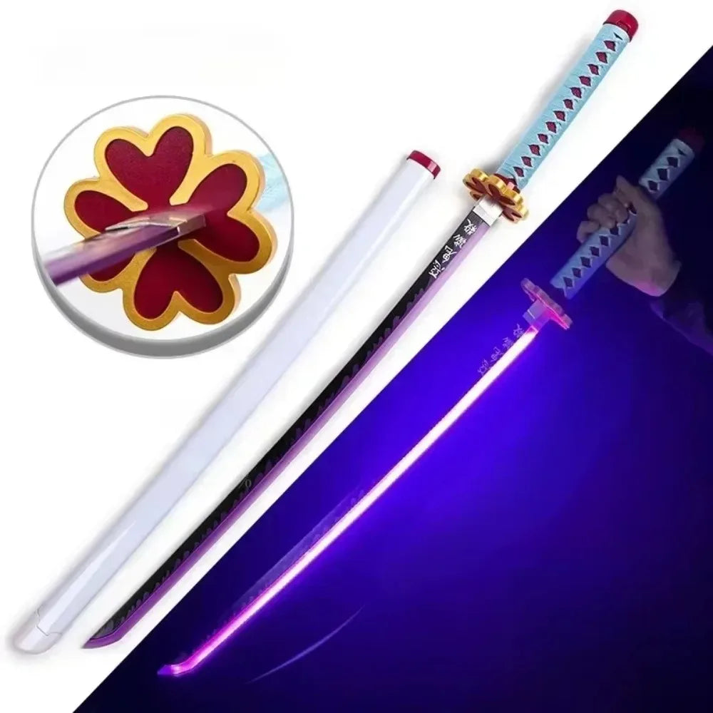 Demon Slayer LED Sword 1:1 Scale Anime Prop Replica Bamboo Sword