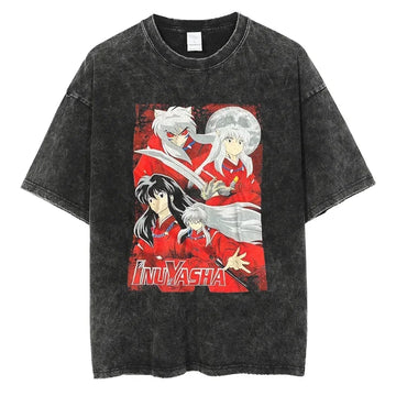 Inuyasha Shirt Vintage Style Anime Shirt