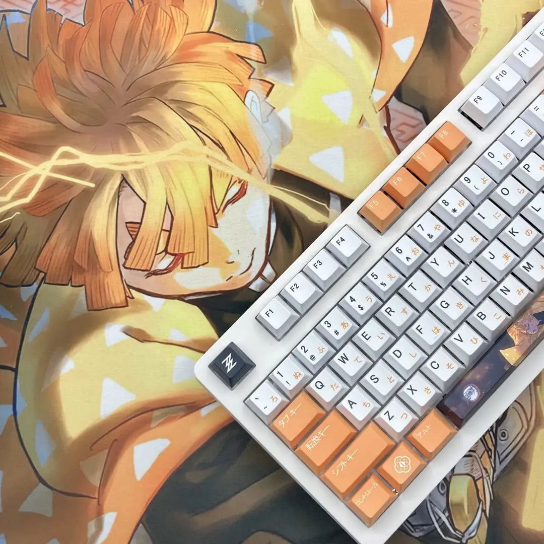 Demon Slayer Zenitsu Agamatsu Keycaps For Keyboard 128 Keys