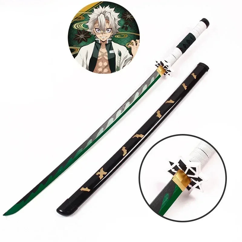 Demon Slayer Katana 1:1 Scale Anime Prop Replica Bamboo Sword