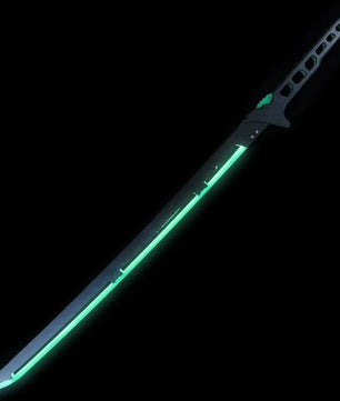 Cyberpunk Style LED Katana Full-Size Anime Prop Replica Bamboo Sword