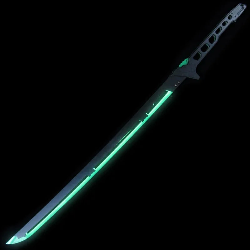 Cyberpunk Style LED Katana Full-Size Anime Prop Replica Bamboo Sword